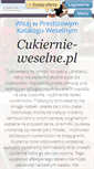 Mobile Screenshot of cukiernie-weselne.pl